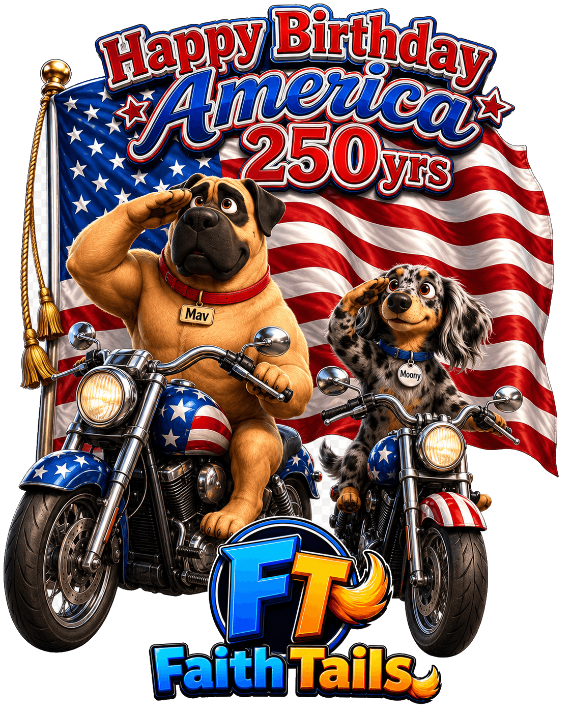 Faith Tails Salutes America — 250 Years Limited Edition