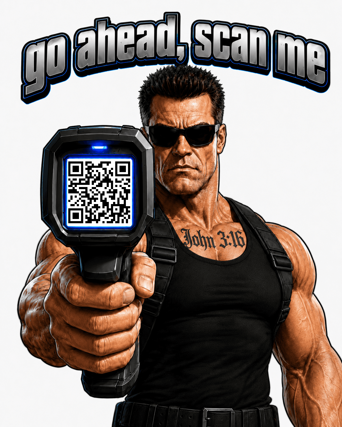 Go Ahead, Scan Me — Evangelism Tee